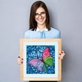 thumbnail image 3 of Diamond Dotz Diamond Embroidery Facet Art Kit 15"X15"-Flutter By Pink, 3 of 8