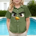 thumbnail image 5 of Amidoa Crewneck Boys Short Sleeve Graphic T-Shirts Summer Casual Cute&nbsp; Tee for Kids Army Green,12 Years, 5 of 8