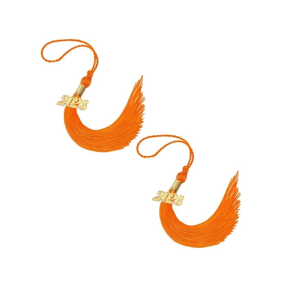 2Pcs 2026 Graduation Tassel, 2026 Tassel Graduation, Academic Graduations Cap Tassels 2026S Tassels With Year Gold Date Charms For Grads, Graduates Graduations Cap Hat Decorations, Red White