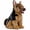 German Shepherd, variant on PuffPurrs German Shepherd Plush Toy, Lifelike Seated Dog Stuffed Animal Companion, Handmade Display Piece, 11 in / 28 cm, Thoughtful Gift for Pet Lovers