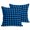 Blue, variant on Throw Pillow Covers 18x18 Inch Set of 2 Beige Buffalo Plaid Decorative Pillows Cushion Case Soft Square Pillowcases Pastoral Black Checked Throw Pillows for Couch Sofa Bed Chair Home Decor