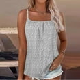 thumbnail image 2 of Débardeurs Femmes, Mode Décontractée Sans Manches Imprimé Col Rond Camisole Blouse, 2 of 5