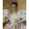 thumbnail image 2 of Cassatt, Mary 26x31 Gold Ornate Wood Framed with Double Matting Museum Art Print Titled - Portrait Of Mrs H O Havemeyer 1896, 2 of 4