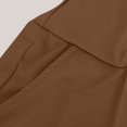 thumbnail image 5 of yueewhu Wide Leg Pants for Women Loose Yoga Pants with Pockets Petite/Regular/Tall Stretch Casual Lounge Pants (Coffee, XL), 5 of 7