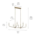 thumbnail image 7 of 52721CPZ Kichler Lighting Madden - 6 Light Chandelier-17.5 Inches Tall and 17.75 Inches Wide-Champagne Bronze Finish, 7 of 7
