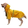 thumbnail image 4 of Methold Reflectante mascota perro cachorro gato con capucha impermeable impermeable chaqueta con capucha Ropa para mascotas amarillo SG, 4 of 4