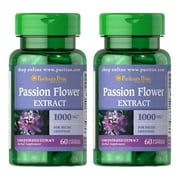 (2 pack) Passion Flower 1000 Mg, 60 Count by Puritan's Pride