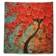 thumbnail image 4 of Non-3D Printed Flower Tree Cotton Linen Decorative Throw Pillow Case Cushion Cover Clearance18''x18''Pillowcase Pillow Protector Slip Cases Sham for Car Couch Sofa Car Home, 4 of 6