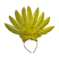 thumbnail image 3 of Tocado de plumas Salvador accesorios para la cabeza diademas para adultos y niños amarillo, 3 of 10