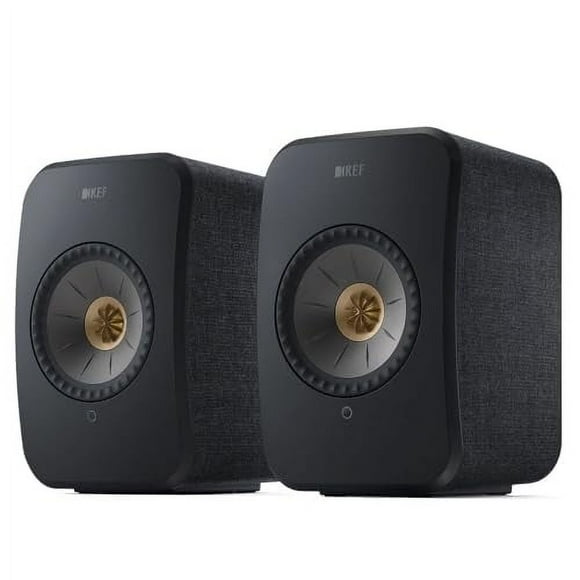KEF LSX II Sistema de altavoces inalámbricos HiFi (negro carbón)