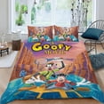 thumbnail image 2 of Goofy Conjunto de sábanas temático, trío de piezas, cómodo y amigable con la piel, diseño único, regalo de decoración para el hogar para familiares, amigos y fans,173cm *218cm, 2 of 6