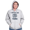 thumbnail image 4 of Play With Blocks Car Engine Mechanic Zip Up Hoodie Men's Women's Brisco Brands 3X, 4 of 6