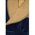 thumbnail image 2 of Men Blue Smoking Jacket with Golden Blue Robe Smoking Jacket Coats Quilted Dinner Party Wear Cigar Robe&nbsp;, 2 of 4