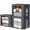 3, variant on 3 Pack Fabric Storage Boxes with Metal Frame 40L Light Grey Home Organization