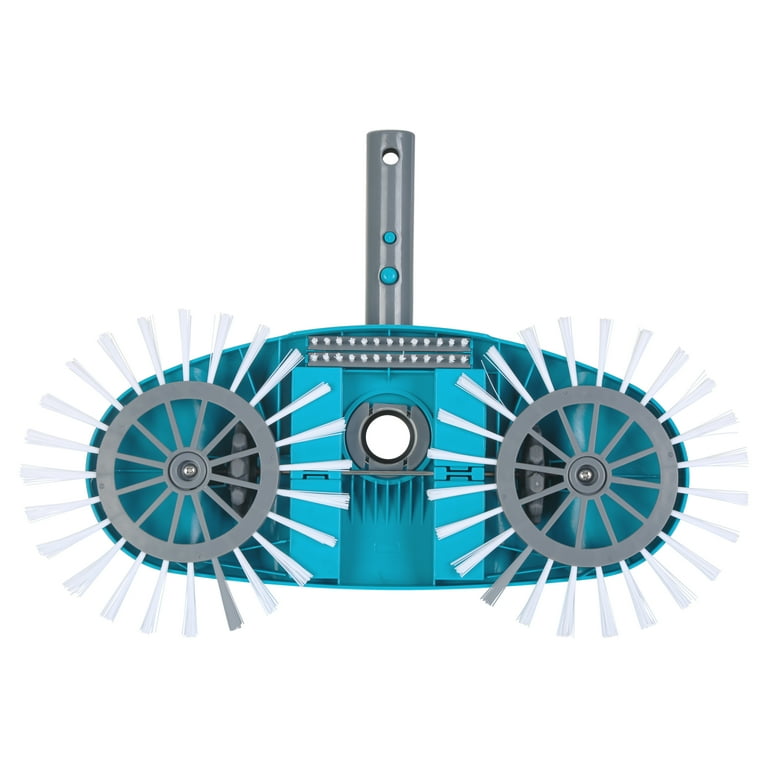 Mainstays Teal & Gray Pool Vacuum with Rotative Brushes