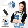 thumbnail image 2 of Dreamtimes Blue Square Mothers day Kitchen Apron,Oven Mitt,Pot Holder,Towel,Birthday Gifts Set for Mom Wife Grandma, 2 of 6