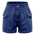 thumbnail image 3 of MKLEKYY Pantalones Cortos Casuales de Verano para Mujer con Bolsillos Laterales, Cómodos para Uso Diario, 3 of 4