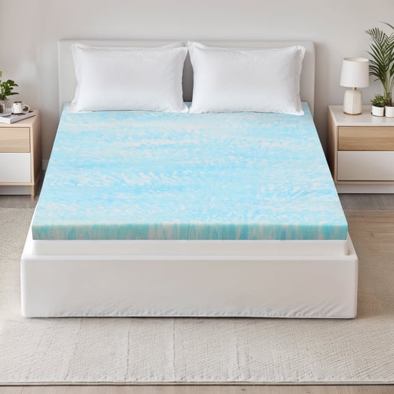 Nextay 3"Gel Memory Foam Mattress,Twin Size Comfort Supportive Medium-Firm Mattress in a Box,Blue