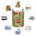 thumbnail image 3 of Lsque Cartoon Fire Truck pattern Laundry Hamper Basket, Tall Woven Rope Hamper Basket for Clothes, Lightweight Storage Basket, Collapsible Waterproof-Medium, 3 of 8