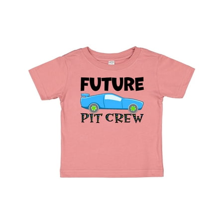 

Inktastic Future Pit Crew Blue Race Car Gift Baby Boy or Baby Girl T-Shirt
