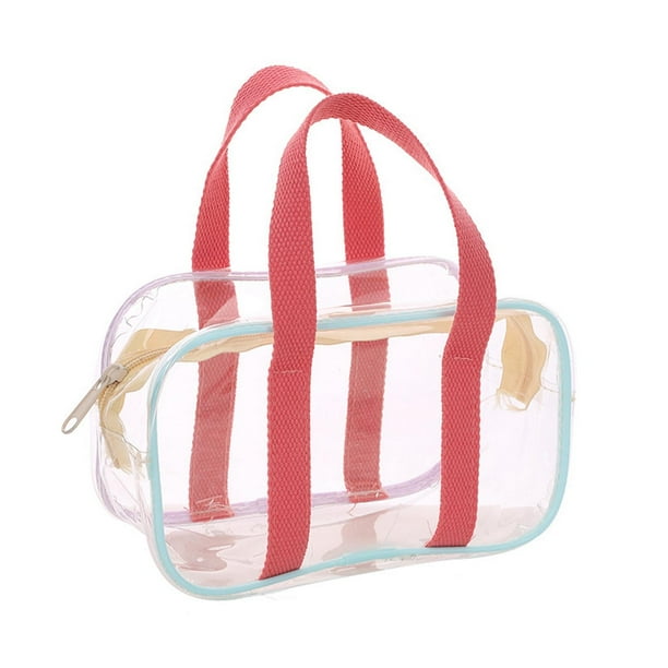 Bolso de mano transparente Bolsos de viaje transparentes Bolso de hombro Organizadores de Bolso de almacenamiento transparente para natacion 20cmx11cmx8cm Baoblaze Bolsa de asas transparente Walmart e...