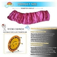 thumbnail image 2 of QJUHUNG Mini Trampoline Spring Cover 36 Inch Small Trampoline Safety Pad for 6 Holes Round Trampoline Tear-Resistant Oxford Cloth Anti-Vibration   Multiple Color Options(Rose Red), 2 of 7