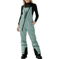 thumbnail image 3 of Kids Snow Pants Waterproof Insulated Ski Pants Girls Snow Bibs Adjustable Strap Snowboard Overalls Lightweight Winter Snowsuit,Green 12-13 Years, 3 of 6