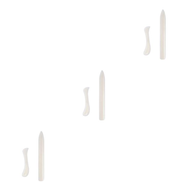 Injueey 2 Pieces Scoring Creaser Folder Paper Crafts Scraper Tool Handmade Cards Scrapbooking Plastic Household DIY Bookbinding Type1 NO1 Injueey CBP101104