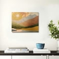 thumbnail image 5 of Fenyluxe Mountain Sun River Canvas Wall Decor for Bedroom Kitchen Bathroom Ready to Hang Room Home Art Decor 20x16in, 5 of 6
