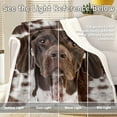 thumbnail image 6 of Dog Sherpa Blanket Soft Plush German Shorthair Sherpa Fleece Throw Blanket Pet and Dog Lovers Home Throw Blankets (Throw, 50 x 60 Inches), 6 of 6