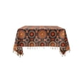 thumbnail image 2 of Fesfesfes Boho Tablecloth for Square Tables,Fringed Edges with Geometric Pattern Tablecloths,Floral Table Cover Cloth Decorative for Kitchen Dining Room, 2 of 6