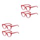 thumbnail image 3 of Sonducket 2 uds ojo de gato moda anteojos mujer Vintage gafas filtro de luz gafas curvadas espejo pierna para mujer rojo Rojo 2piezas, 3 of 6