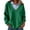Green-Inverlee Sweatshirt, variant on Inverlee Women's Fake Collar Layer V Neck Sweatshirt Drop Shoulder Oversized Long Sleeve Solid Color Minimal Commute Tops Green M