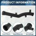 thumbnail image 4 of Unique Bargains Water Coolant Water Hose Pipe Engine Radiator Hose No.1351VF for Citroen C3 II 2009-2016 Plastic Black Good Sealing, 4 of 7