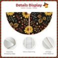 thumbnail image 5 of Kll Sunflowers Leaves Christmas Tree Skirt ,Party Decorations Farmhouse For Christmas Decorations Holiday Party, 5 of 8