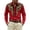 Red, variant on ZVNAΖH Men's Vintage Cowboy Western Embroidered Shirt, Long Sleeve Collared Button Down Casual Top for Rodeo & Daily