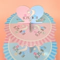 thumbnail image 4 of SHISUYAN 30x30x12In Three Tiered Dessert Display Stand Paper Homeowners Tea Party Use, 4 of 8