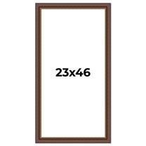 23x46 Copper and Brown Real Wood Picture Frame Width 2 inches | Interior Frame Depth 0.5 inches |