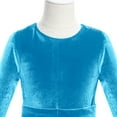thumbnail image 5 of IBTOM CASTLE Flower Girl Velvet Floral Gradient Sequins Dress for Kids Wedding Bridesmaid Pageant Communion Formal Princess Puffy Gown 11-12 Years Sky Blue Sequins, 5 of 8