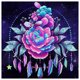 thumbnail image 2 of Cuadros Decorativos 5D Kit Rhinestone DIY Flor Atrapasueños Completo Taladro Redondo Arte Diamante Pintura Tmvgtek embutido en tela, 2 of 9