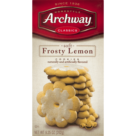 (3 Pack) Archway Frosty Lemon Classic Cookies, 9.25 (Best Lemon Sugar Cookies)