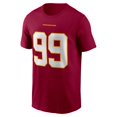 thumbnail image 2 of Men's Nike Chase Young Burgundy Washington Football Team Name & Number T-Shirt, 2 of 3