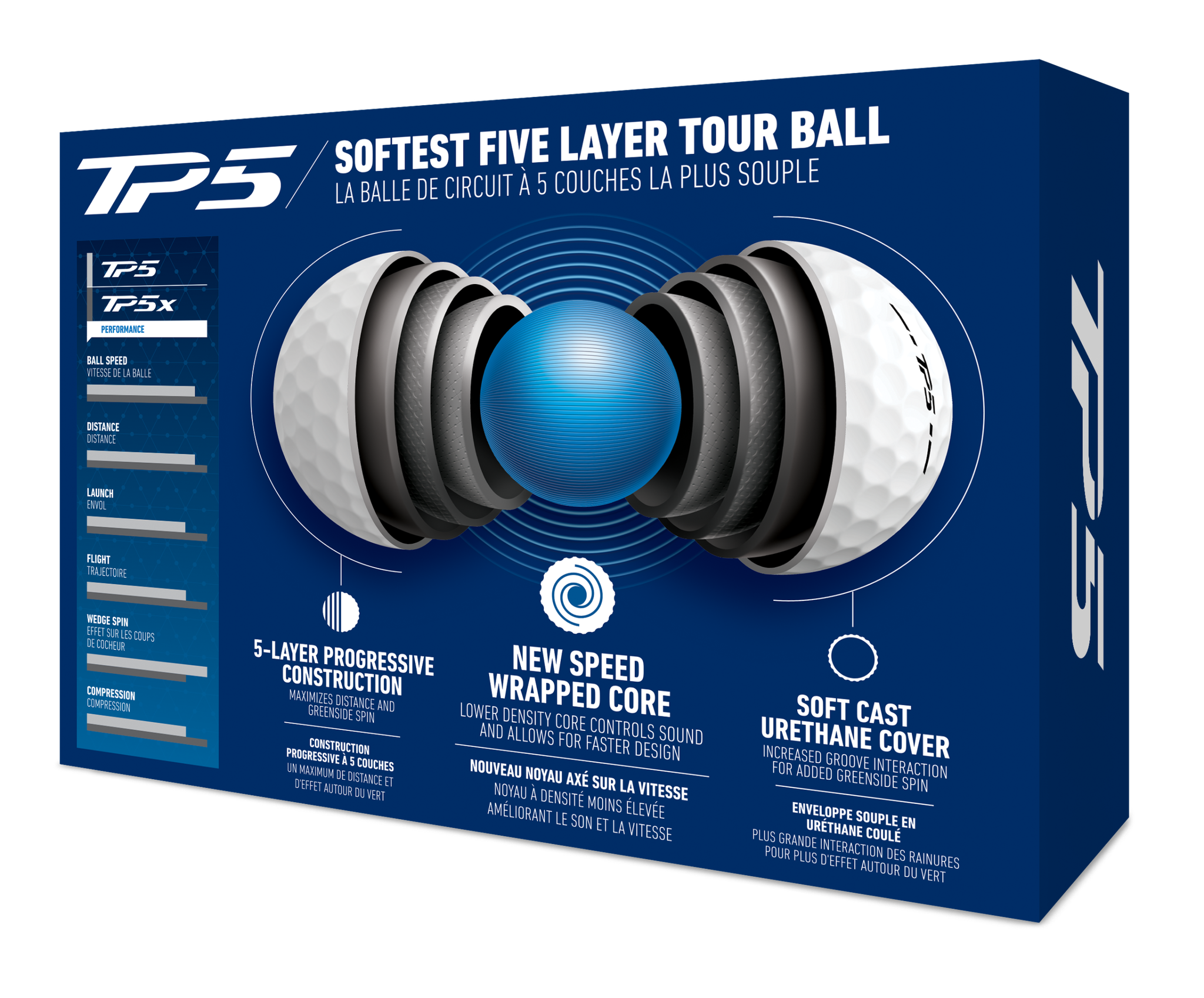 TaylorMade 2025 TP5 Golf Balls, 12 Pack, White photo 4