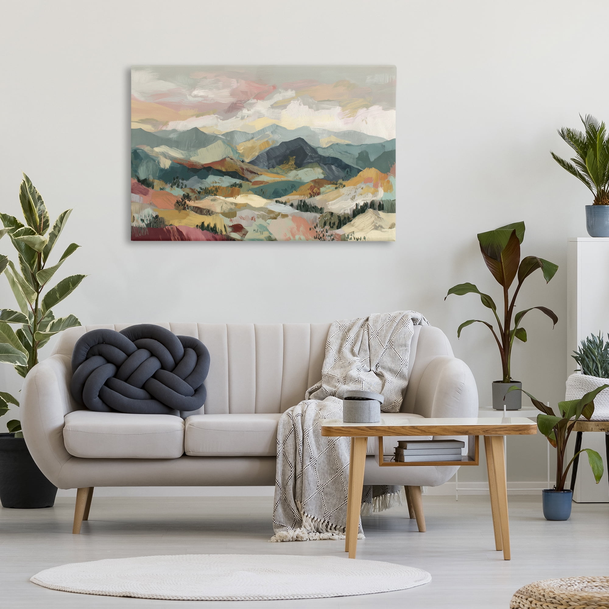Stupell Industries Mountain Valley Vista Canvas Wall Art, design by Chromatic Storm Studio