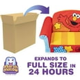 thumbnail image 4 of Marshmallow Furniture Kids 2-in-1 Flip Open Foam Sofa Bed, Elmo, 4 of 7