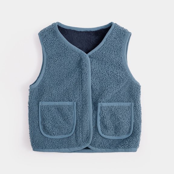 Kids Kids Vest Girls Sleeveless Outerwear Vests Kids Winter Clothes Toddler Girl Vest 9-10 Years