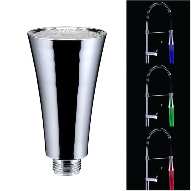 Water Faucet Temperature Sensor 3 Color LED Fancy Small Faucets for Kitchen Drinking Water Filter Faucet Stainless Faucets for Kitchen for 4 Utility Tub Faucet Brass Faucet Head