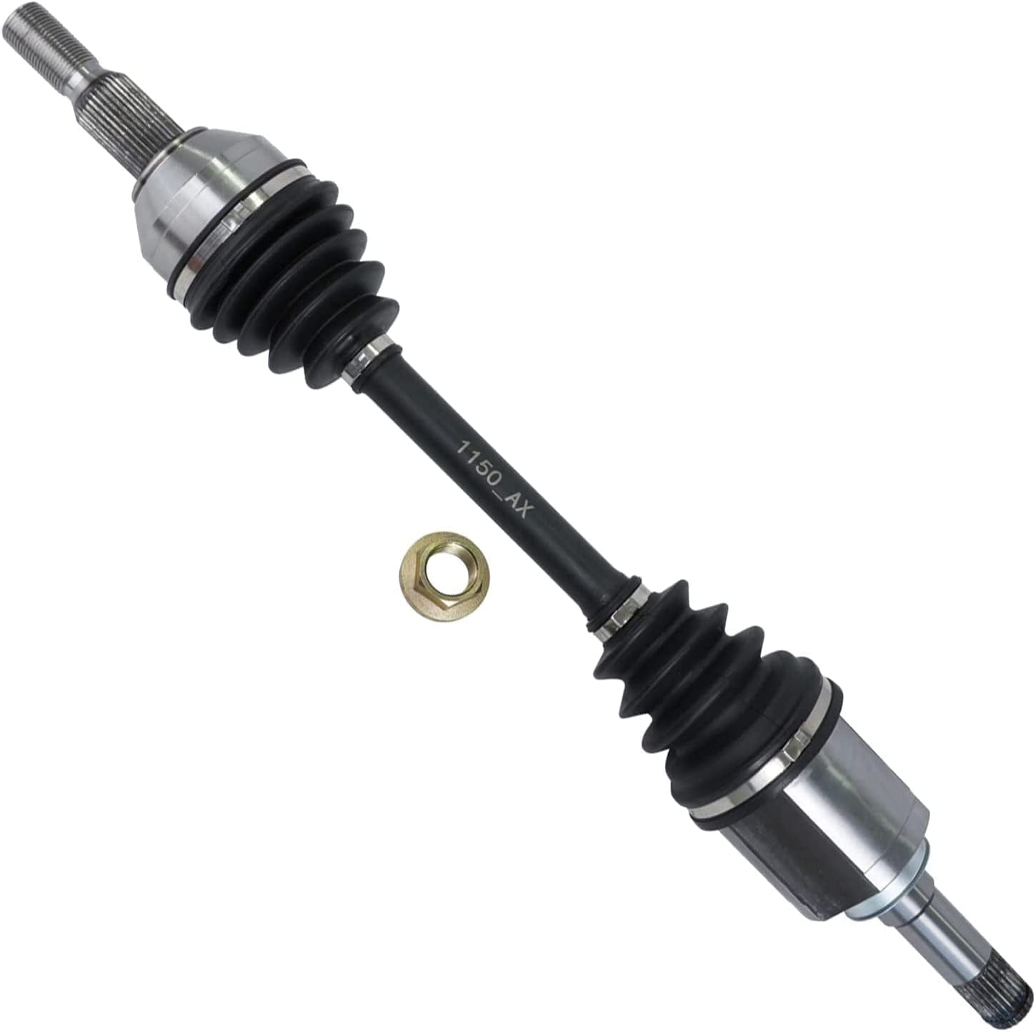 Detroit Axle - Front Left CV Axle for GMC Acadia Limited Chevy Traverse Saturn Outlook Buick Enclave, Driver Side U-Joint CV Axle Assembly Replacement