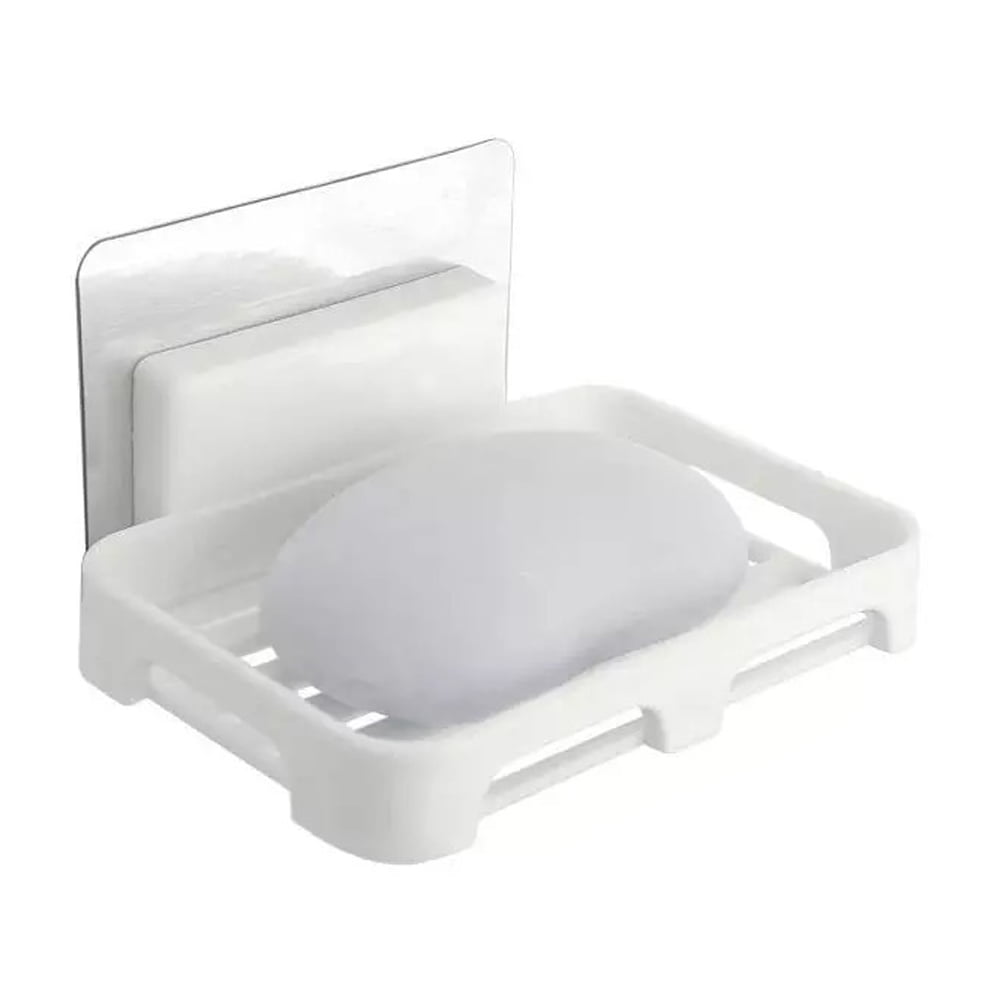 2/5/10pc Mesh Sponge Soap Dish Box Shower Hotel Holder Bathroom Kitchen clean 