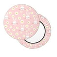thumbnail image 7 of Uemuo Rabbit Sunflower Pattern Round Bar Stool Seat Covers Washable Stool Cushion Slipcover Elastic Bar Chair Covers-12 inch, 7 of 7